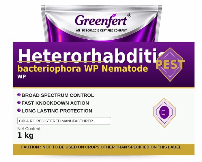 Heterorhabditis bacteriophora WP Nematode — NEMATODE packaging bag