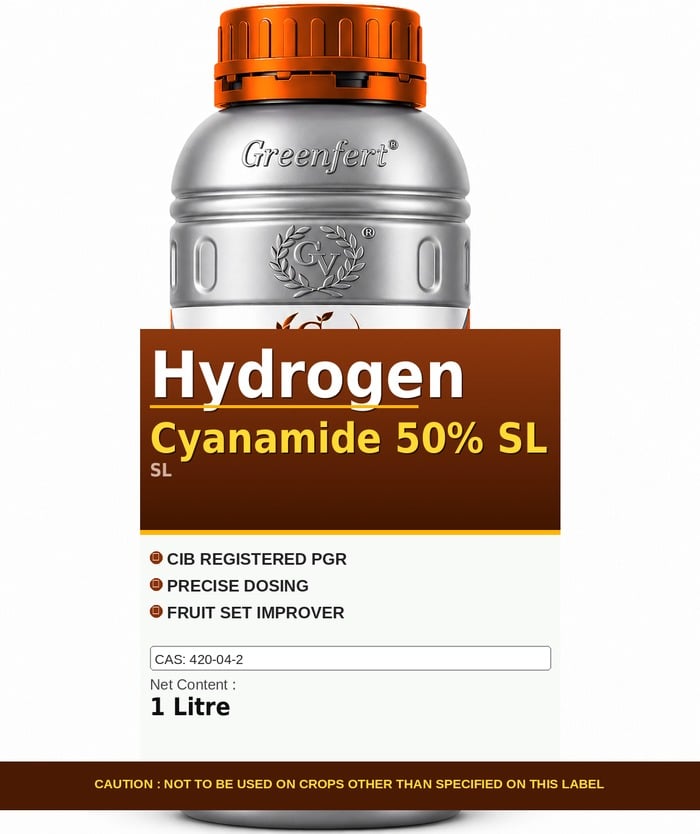 Greenfert Hydrogen Cyanamide 50% SL — bottle packaging