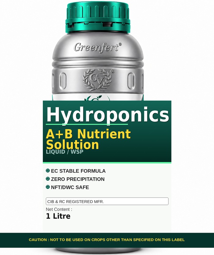 Greenfert Hydroponics A+B Nutrient Solution — SOLUTION packaging bag