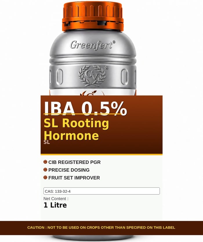 Greenfert IBA 0.5% SL Rooting Hormone — bottle packaging