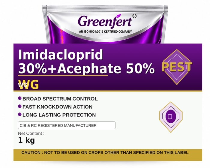 Imidacloprid 30%+Acephate 50% WG — WG packaging bag
