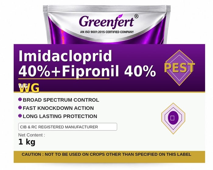 Imidacloprid 40%+Fipronil 40% WG — WG packaging bag