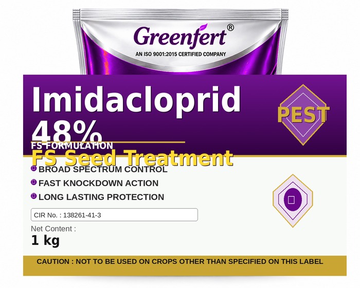 Imidacloprid 48% FS Seed Treatment — bottle packaging