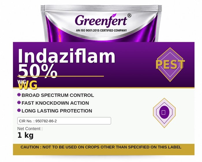 Indaziflam 50% WG — WG packaging bag