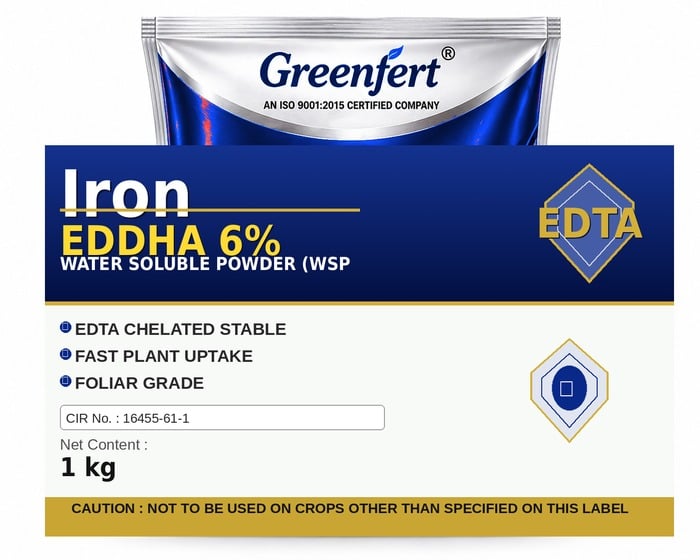 Greenfert Iron EDDHA 6% — 6 packaging bag