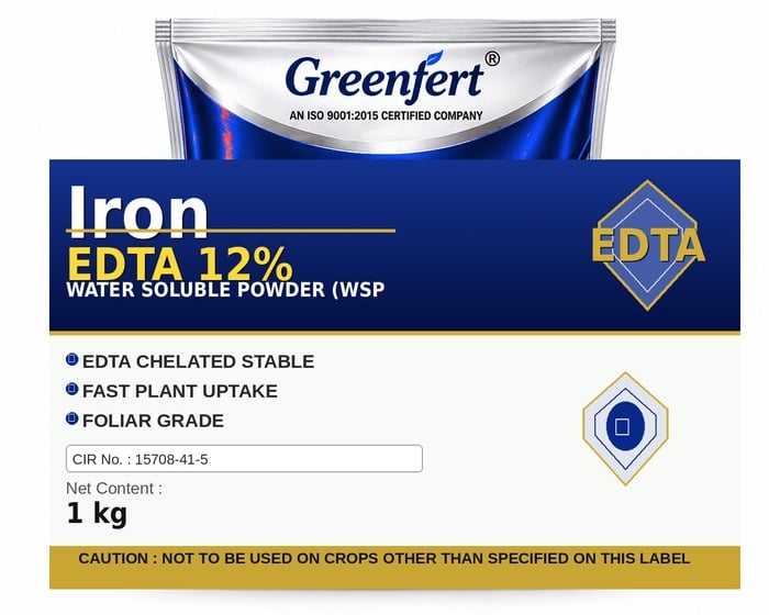 Greenfert Iron EDTA 12% — 12 packaging bag