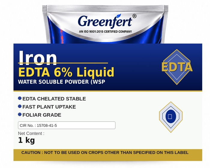 Greenfert Iron EDTA 6% Liquid — LIQUID packaging bag