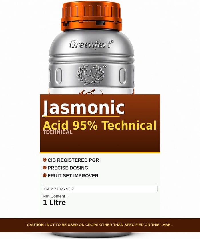 Greenfert Jasmonic Acid 95% Technical — technical grade jar