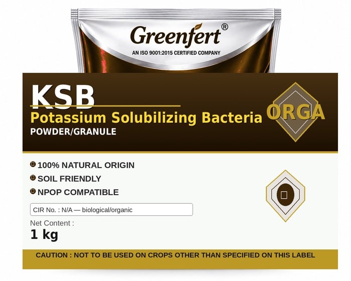 Greenfert KSB Potassium Solubilizing Bacteria — BACTERIA packaging bag