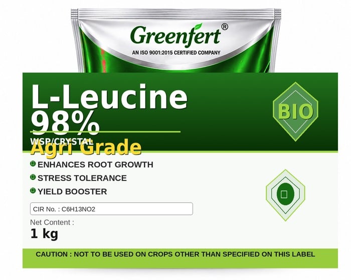 Greenfert L-Leucine 98% Agri Grade — GRADE packaging bag