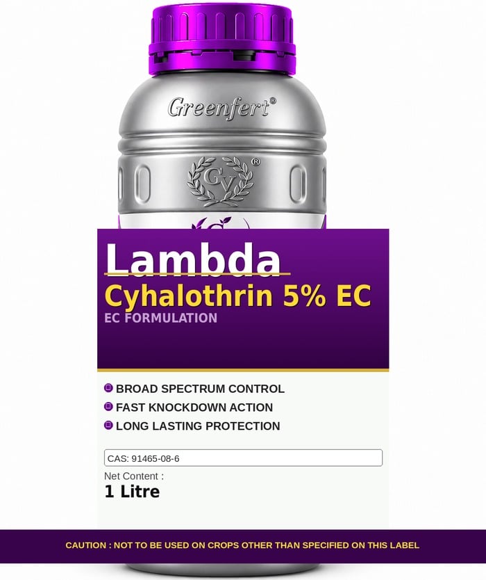 Lambda Cyhalothrin 5% EC — bottle packaging
