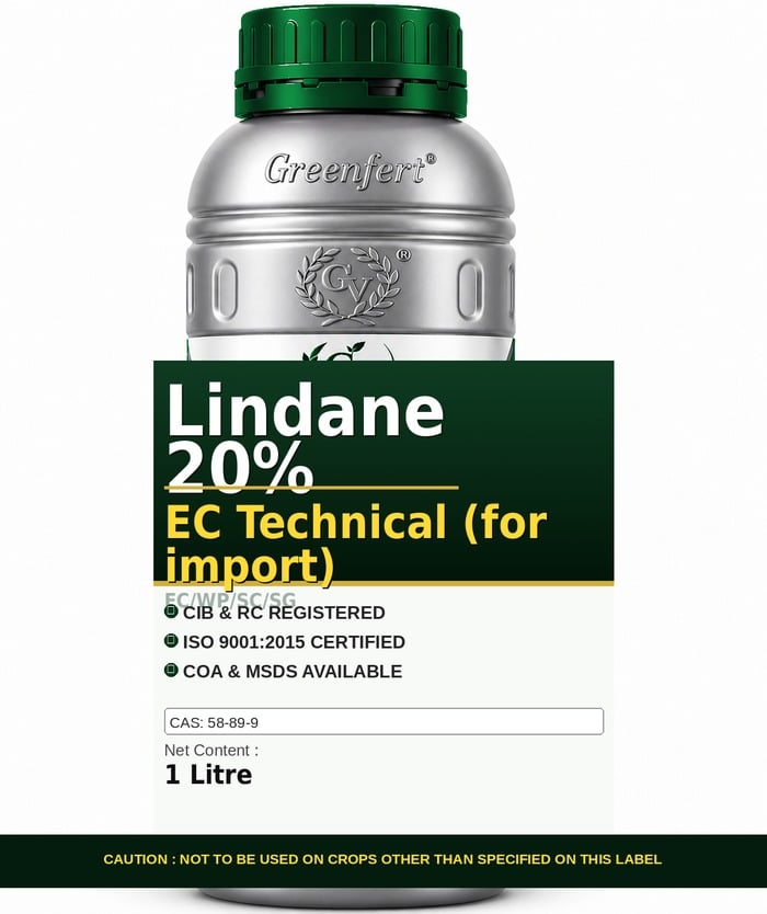 Greenfert Lindane 20% EC Technical (for import) — IMPORT packaging bag