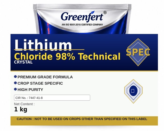 Greenfert Lithium Chloride 98% Technical — TECHNICAL packaging bag