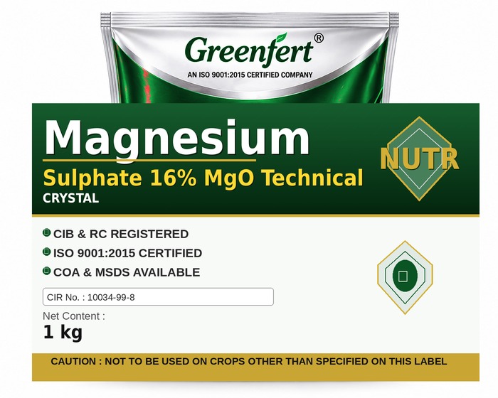 Greenfert Magnesium Sulphate 16% MgO Technical — TECHNICAL packaging bag