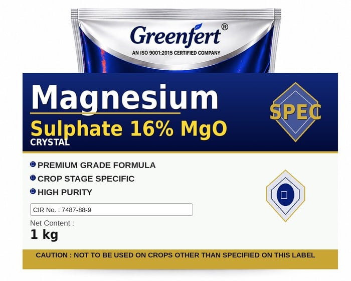 Greenfert Magnesium Sulphate 16% MgO — MGO packaging bag