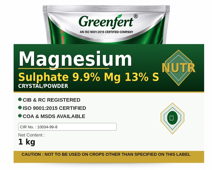 Greenfert Magnesium Sulphate 9.9% Mg 13% S — S packaging bag