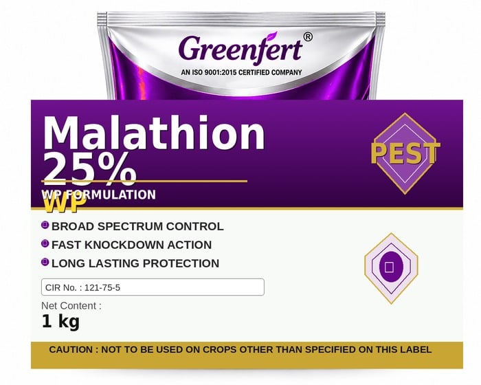 Malathion 25% WP — WP packaging bag