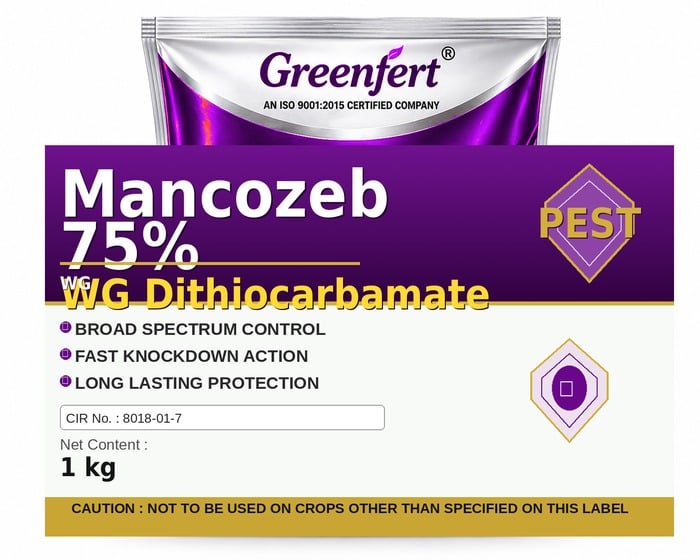 Mancozeb 75% WG Dithiocarbamate — DITHIOCARBAMATE packaging bag