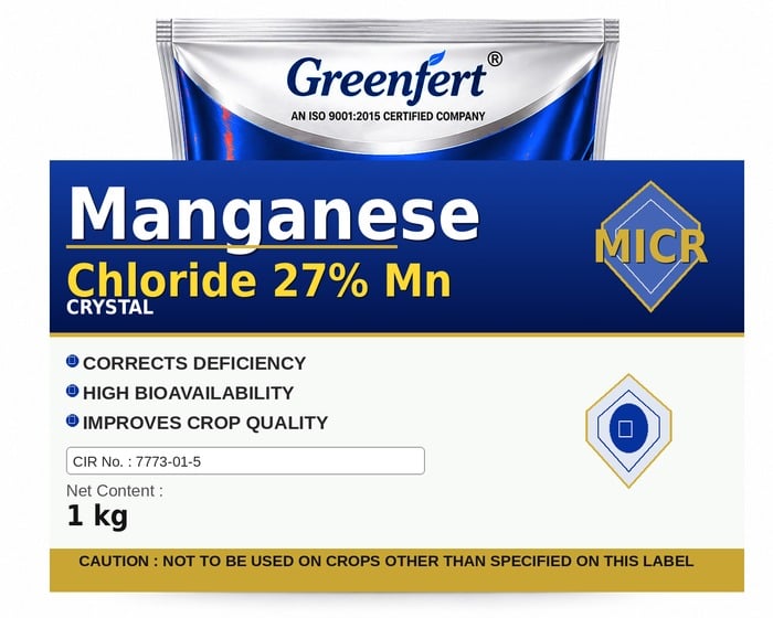 Greenfert Manganese Chloride 27% Mn — MN packaging bag