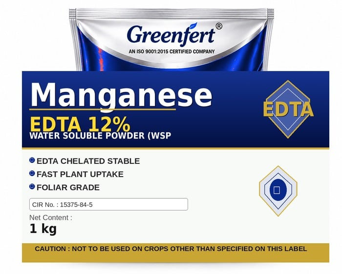Greenfert Manganese EDTA 12% — 12 packaging bag
