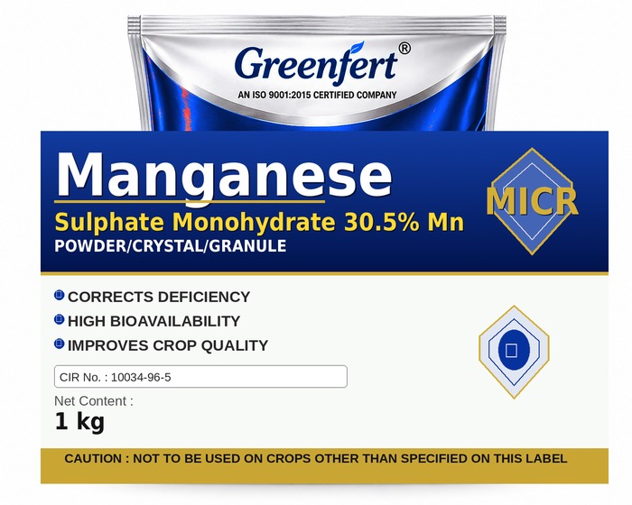 Greenfert Manganese Sulphate 30.5% Mn — MN packaging bag