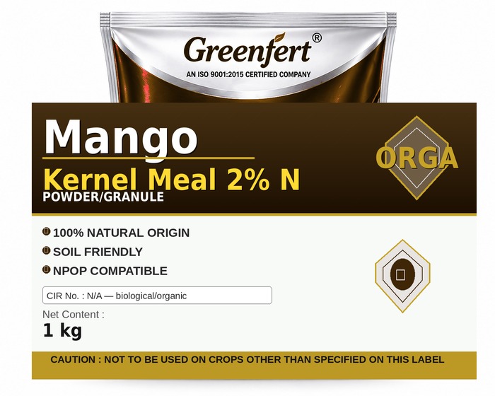 Greenfert Mango Kernel Meal 2% N — N packaging bag