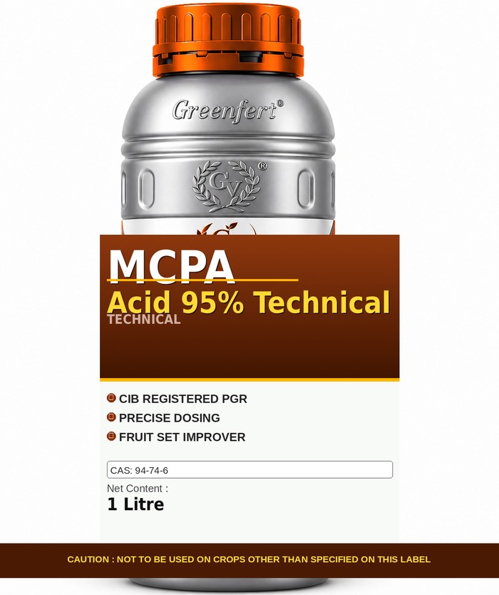 Greenfert MCPA Acid 95% Technical — technical grade jar