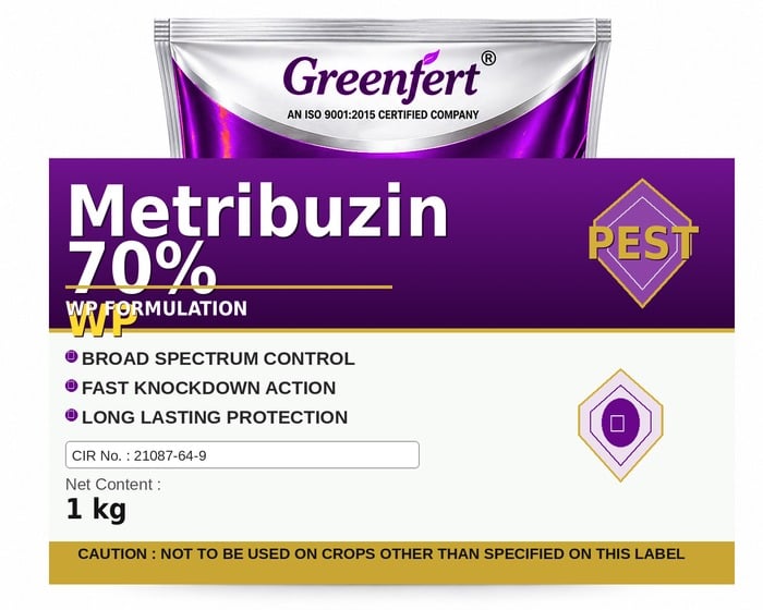 Metribuzin 70% WP — WP packaging bag