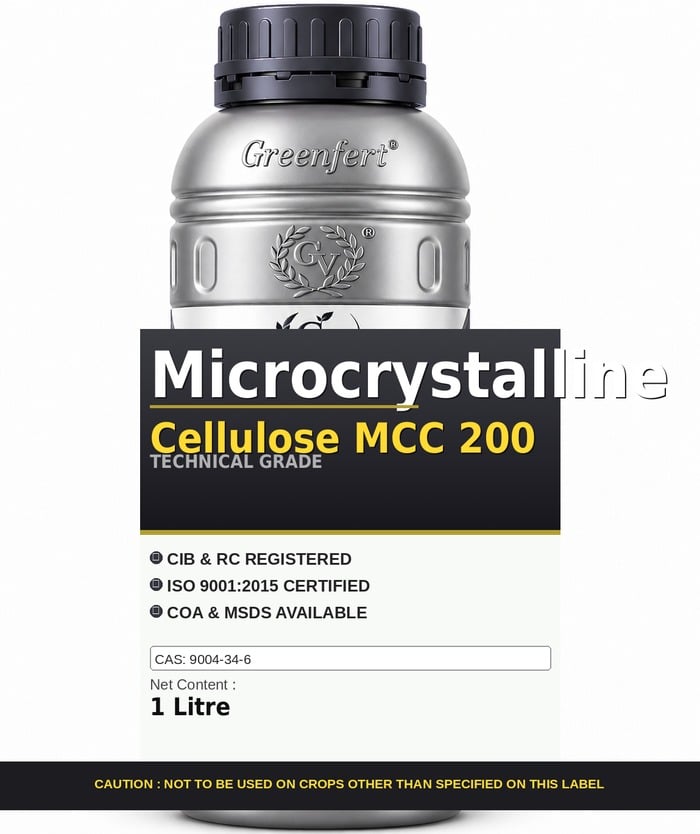 Microcrystalline Cellulose MCC 200 — technical grade jar
