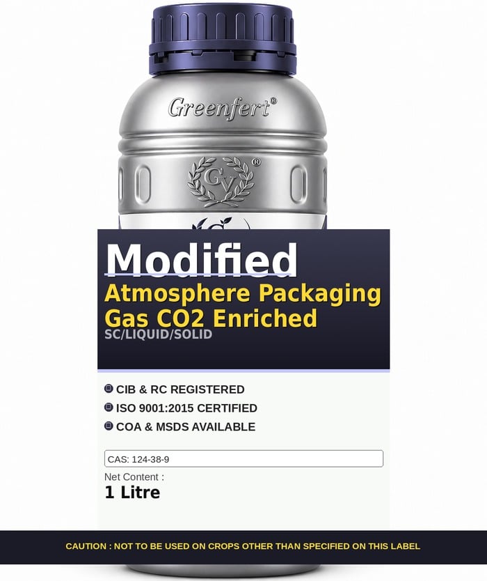 Greenfert Modified Atmosphere Packaging Gas CO2 Enriched — ENRICHED packaging bag