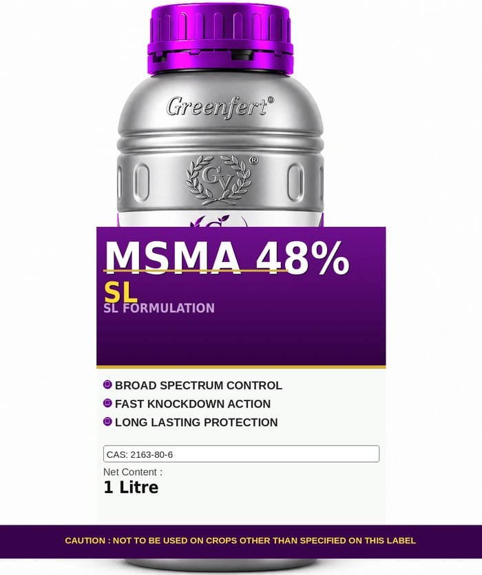 MSMA 48% SL — bottle packaging