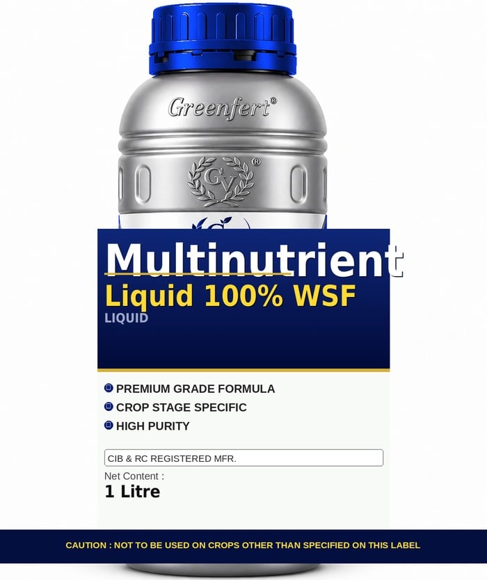 Greenfert Multinutrient Liquid 100% WSF — bottle packaging