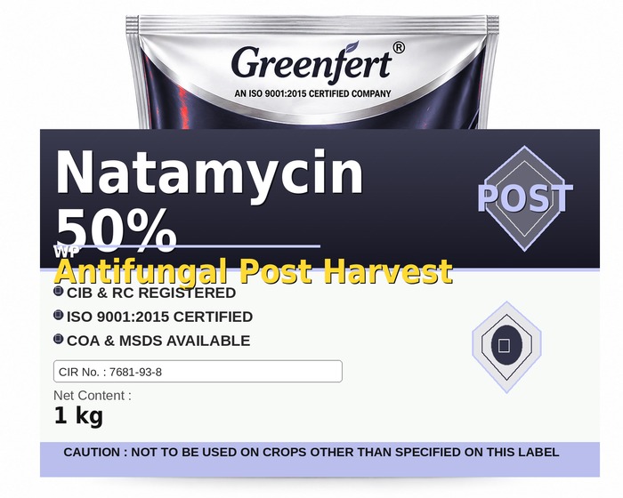 Greenfert Natamycin 50% Antifungal Post Harvest — HARVEST packaging bag