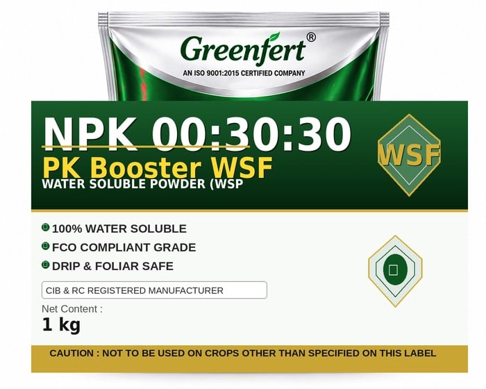 Greenfert NPK 00:30:30 PK Booster WSF — WSF packaging bag