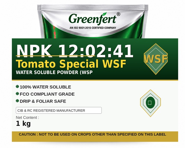 Greenfert NPK 12:02:41 Tomato Special WSF — WSF packaging bag