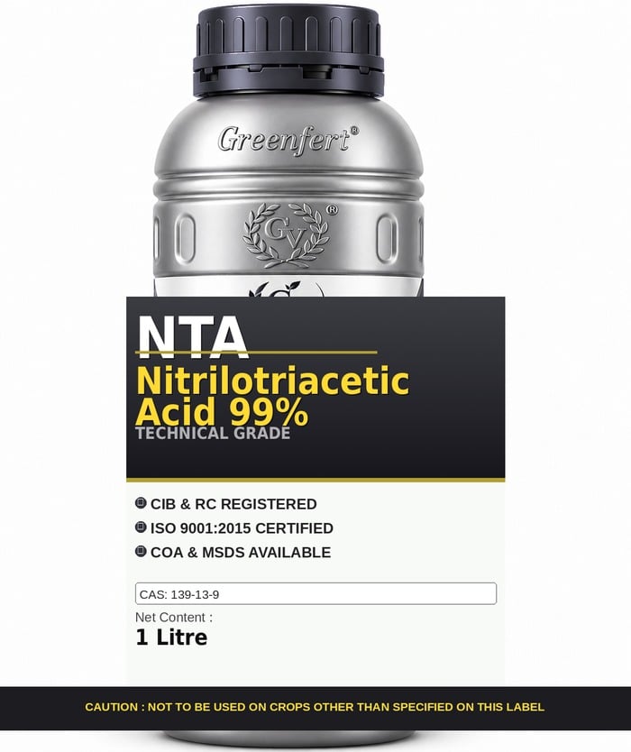 NTA Nitrilotriacetic Acid 99% — technical grade jar