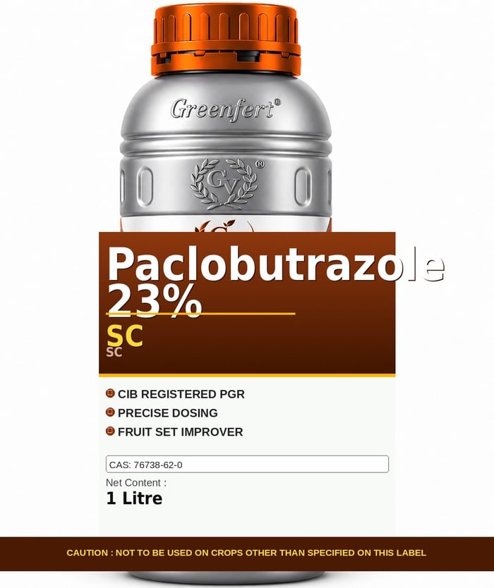 Greenfert Paclobutrazole 23% SC — bottle packaging