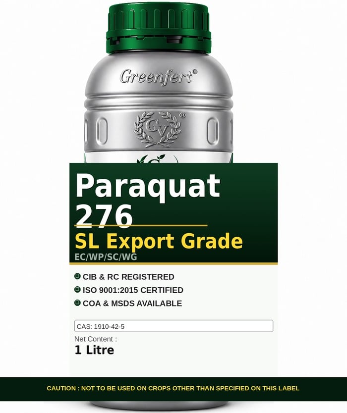 Greenfert Paraquat 276 SL Export Grade — GRADE packaging bag