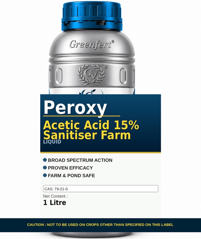 Peroxy Acetic Acid 15% Sanitiser Farm — bottle packaging