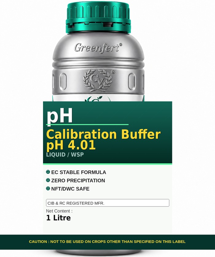 Greenfert pH Calibration Buffer pH 4.01 — 01 packaging bag