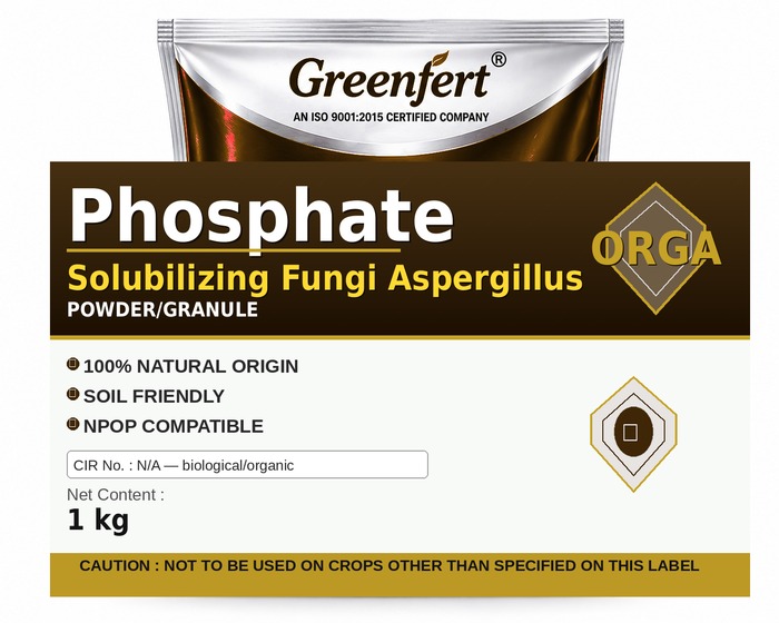 Greenfert Phosphate Solubilizing Fungi Aspergillus — ASPERGILLUS packaging bag