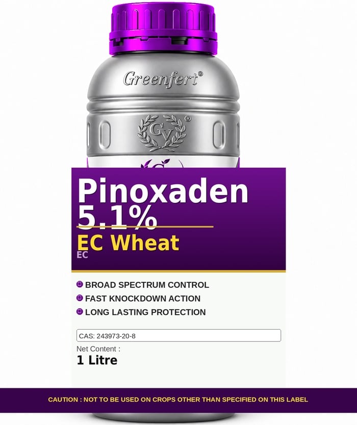 Pinoxaden 5.1% EC Wheat — bottle packaging