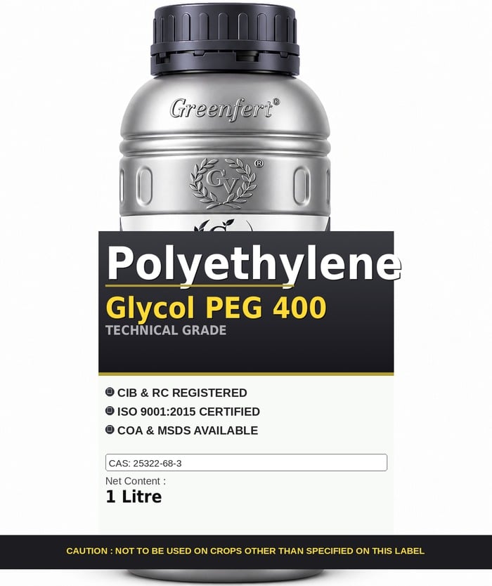 Polyethylene Glycol PEG 400 — technical grade jar