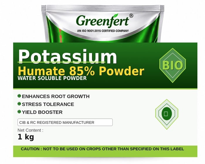 Greenfert Potassium Humate 85% Powder — POWDER packaging bag