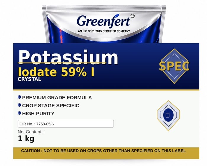 Greenfert Potassium Iodate 59% I — I packaging bag
