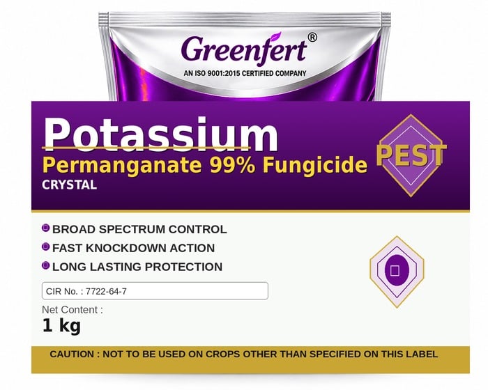 Potassium Permanganate 99% Fungicide — FUNGICIDE packaging bag