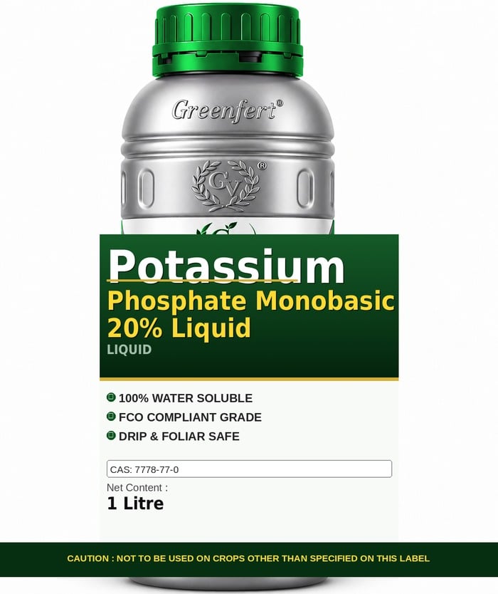 Greenfert Potassium Phosphate Monobasic 20% Liquid — bottle packaging