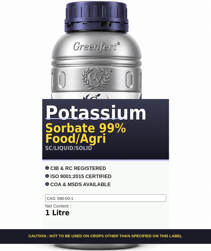 Greenfert Potassium Sorbate 99% Food/Agri — AGRI packaging bag