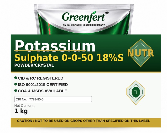 Greenfert Potassium Sulphate 0-0-50 18%S — S packaging bag