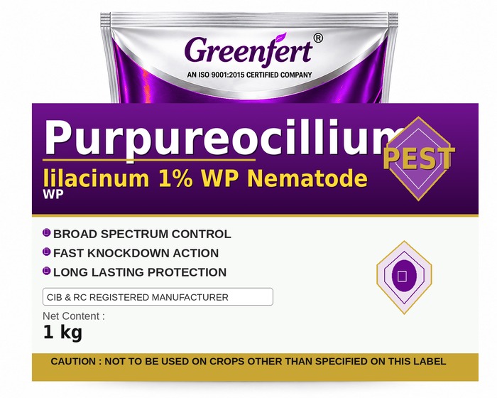 Purpureocillium lilacinum 1% WP Nematode — NEMATODE packaging bag